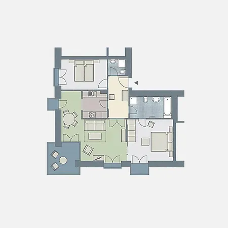 Kaiservillen - Mit 2 Schlafzimmern Und Balkon D222 Lägenhet Heringsdorf (Usedom)