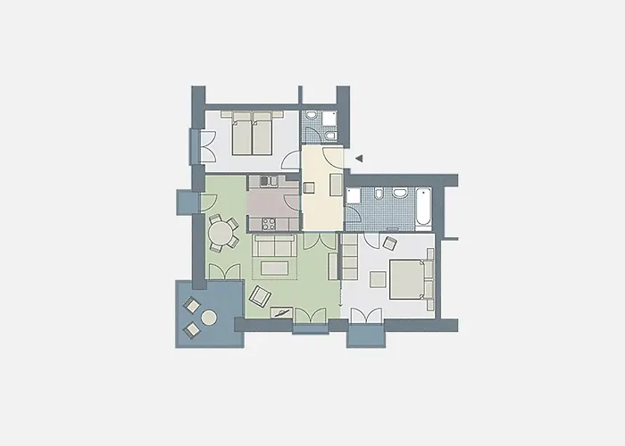 Kaiservillen - Mit 2 Schlafzimmern Und Balkon D222 아파트 제바트헤링스도르프